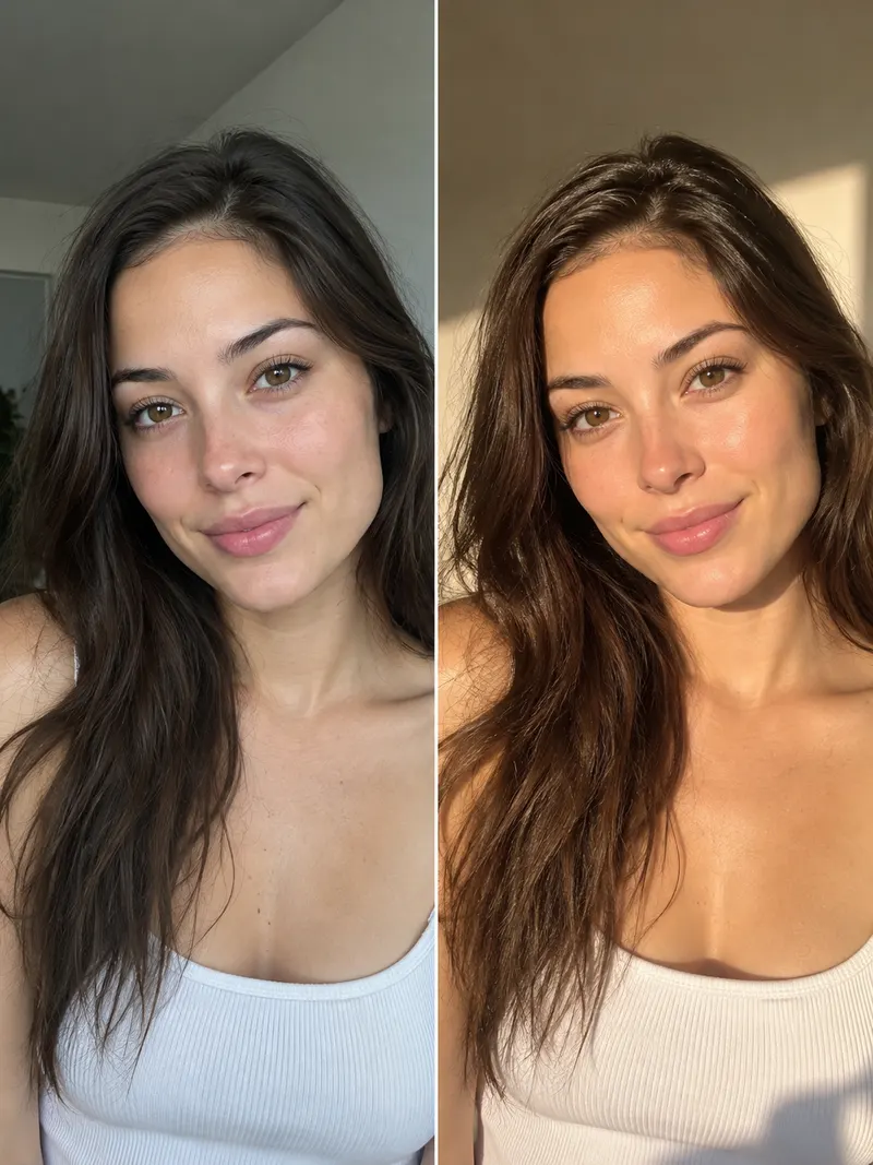 Before after made with Everygen AI