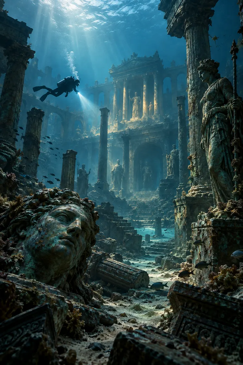 Sunken city made with Everygen AI